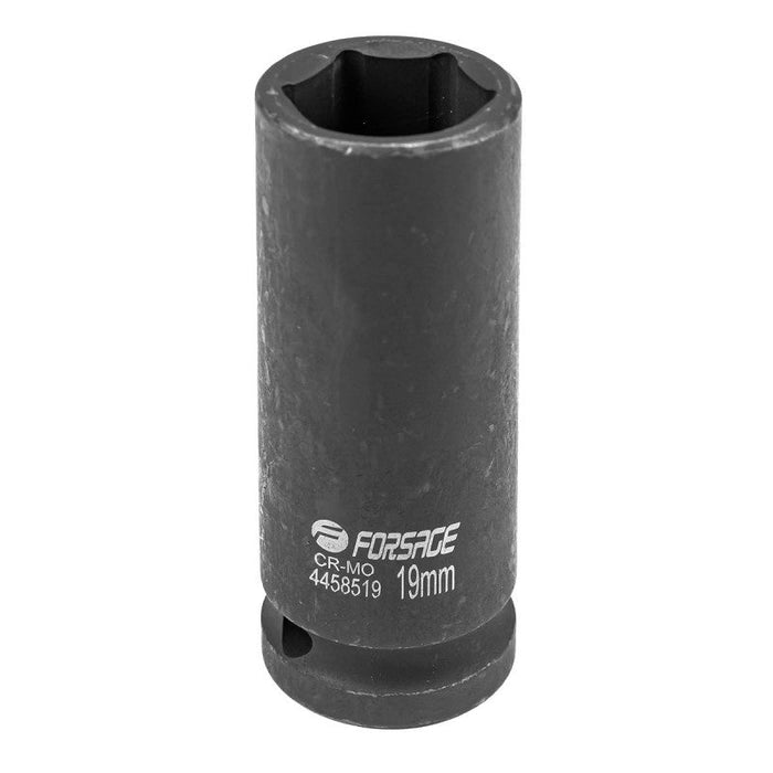 19 mm Lång slaghylsa 1/2" 6-kant CrMo - Forsage Sweden