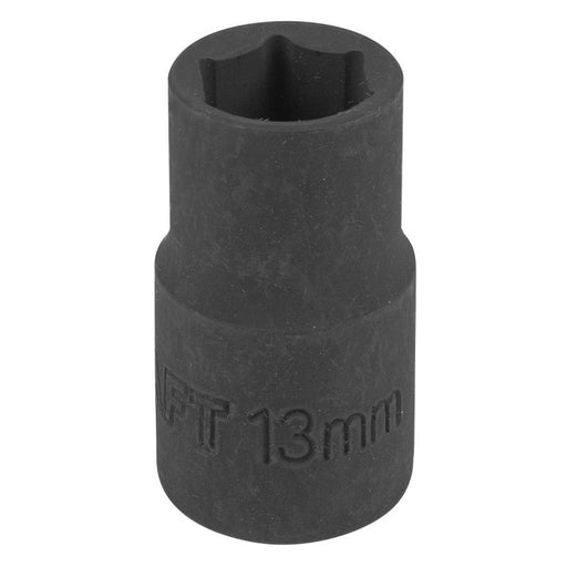 13 mm Slaghylsa 1/2" kort 6 - kant CrMo - Forsage Sweden