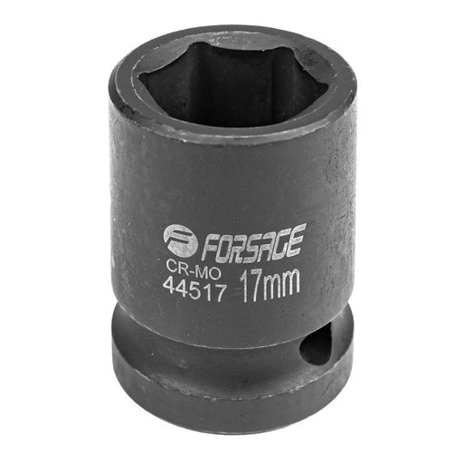 17 mm Slaghylsa 1/2" kort 6-kant CrMo - Forsage Sweden