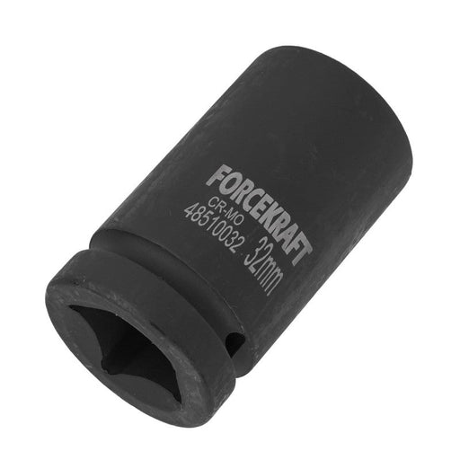 32 mm Lång slaghylsa 1" 6-kant CrMo - Forsage Sweden