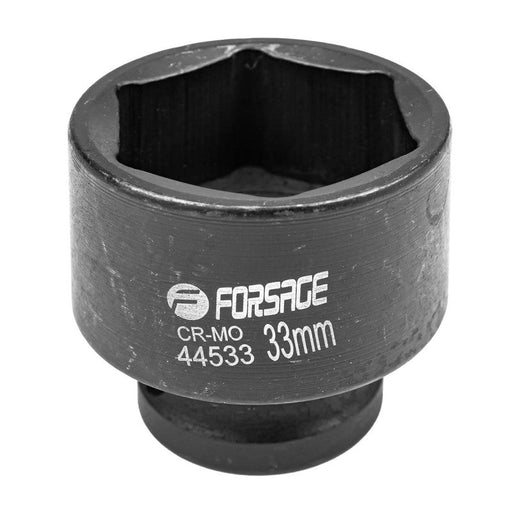 33 mm Slaghylsa 1/2" kort 6-kant CrMo - Forsage Sweden