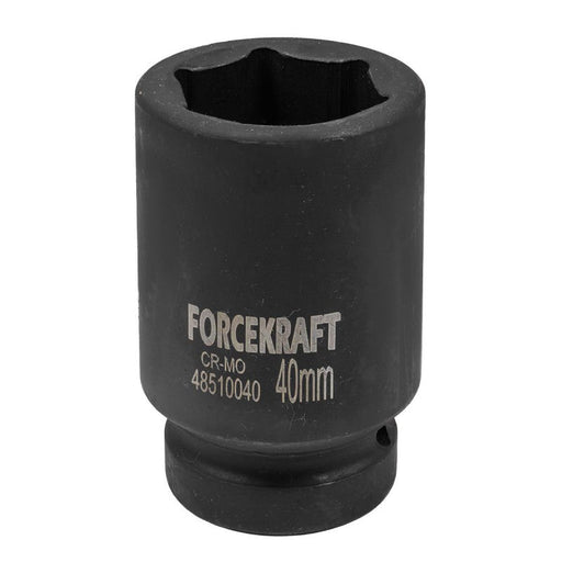 40 mm Lång slaghylsa 1" 6-kant CrMo - Forsage Sweden