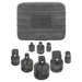 Adaptersats 1/4"-1" kraft, 8 delar - Forsage Sweden