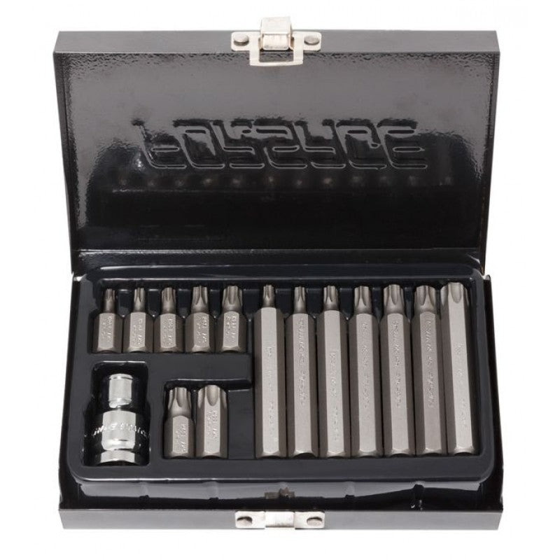 Bitssats Torx (brett utbud, brett utbud storlekar, olika applikationer, Torxskruvar används) Bitssats Torx