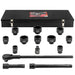 Krafthylssats 1", 15 delar (36-80mm) - Forsage Sweden
