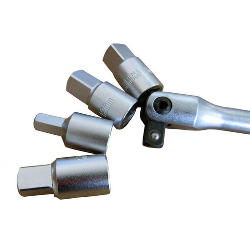 Oljepluggshylsor 3/8'' i metallåda, 18 delar - Forsage Sweden